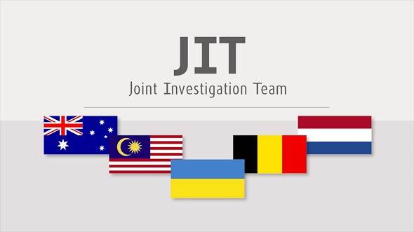 Flags of JIT MH17 countries