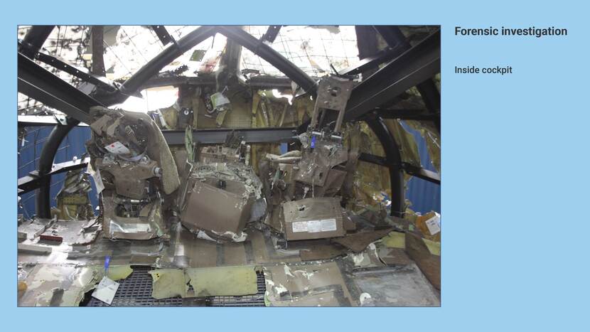 Forensic investigation inside cockpit