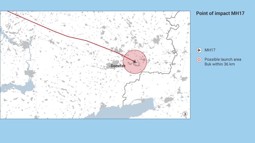 Point of impact MH17