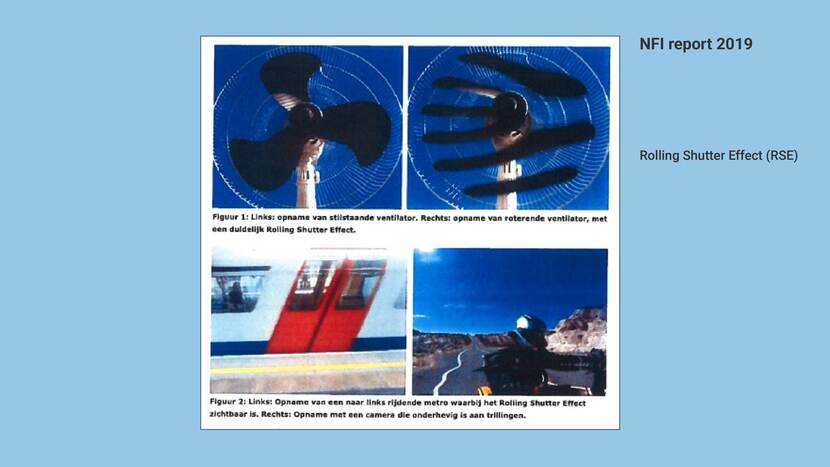 NFI report 2019 Rolling Shutter Effect