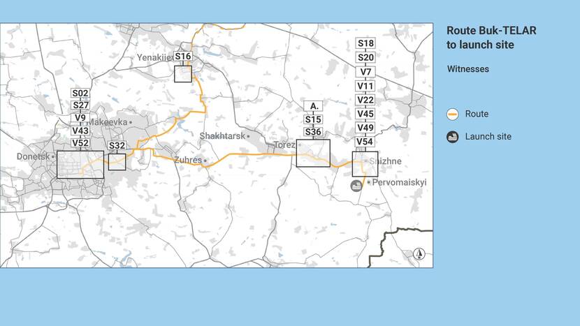 Route Buk-TELAR to launch site