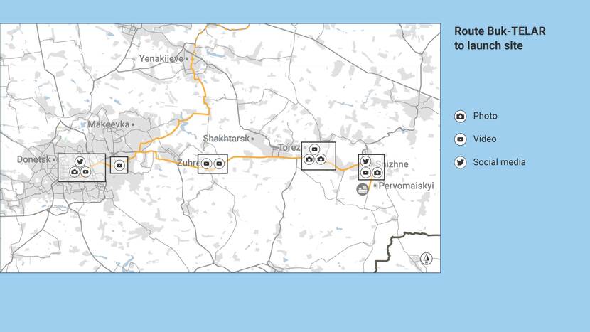 Route Buk-TELAR to launch site