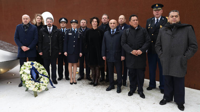 The JIT-countries visited the MH17 Memorial and their representatives laid a wreath to commemorate the 298 victims of flight MH17